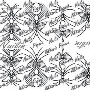 Nail-art Wrap 199. Super leuk om met de pro&Go gel design 3D te maken!