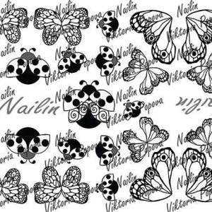 Nail-art Wrap 223. Super leuk om met de pro&Go gel design 3D te maken!