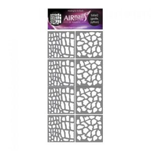 Aribrush Sjabloon 289735 safari 2 Giraffe,Python