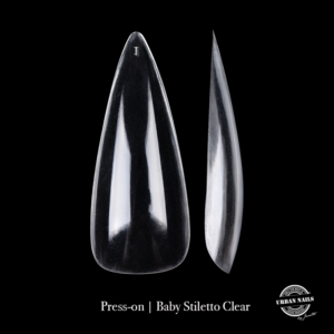 Press- on/ Show tips Baby Stiletto Clear tips 72 stuks