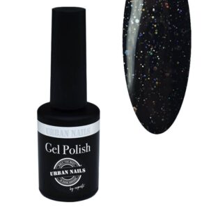 Urban Nails MEREL Zwart met een multi glitter! 10 ML Hoe trots kan je zijn! Er is gewoon een Merel Kleur in de collectie! TPO Free