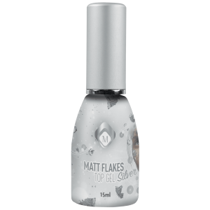 Magnetic Matte Flakes Top Gel Silver 104025 TPO Free