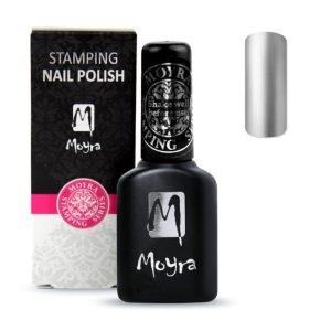 Moyra Stamping Smart Polish lak 03 silver Droogt langzamer