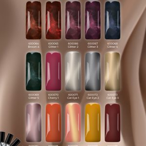 Magnetic Gelpolish Complete set van 15 kleuren + GRATIS Colorpop stickers