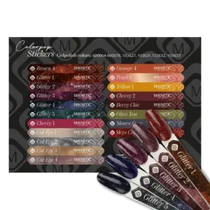 Magnetic Gelpolish Complete set van 15 kleuren + GRATIS Colorpop stickers Serie 1