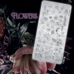 Magnetic Stamping plate Flowers 118674