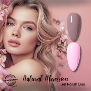 Urban Nails Gel Polish Natural Obsession Duo 2x 10ml TPO Free