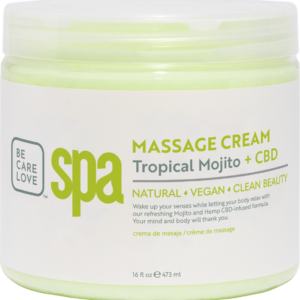 BCL SPA Massage Cream - Tropical Mojito + CBD 473 ml. Stap 4