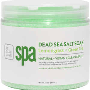 BCL SPA Dead Sea Salt Soak - Lemongrass + Green Tea 473 ml. Stap 1