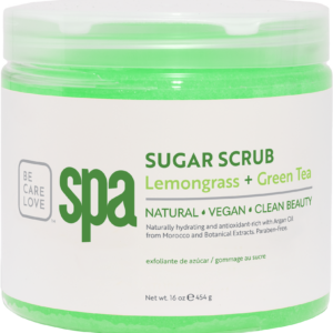 BCL SPA Sugar Scrub - Lemongrass + Green Tea 454 gr. Stap 2