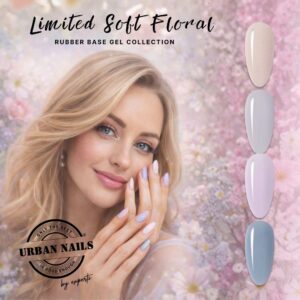 Urban Nails Rubber Base Limited Soft Rapunzel 4x 15ml TPO Free