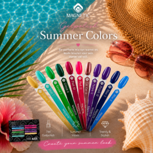 Magnetic Gelpolish complete set van 11 kleuren + GRATIS colorpop stickers 240009