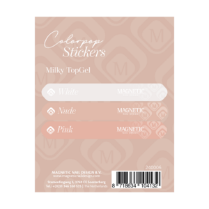 Magnetic Colorpop stickervel Milky top gels 240006