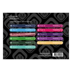 Magnetic Colorpop stickervel  Gelpolish 600114 t/m 600124 art 240009