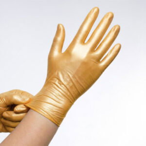 handschoenen nitril poedervrij 100 stuks Glamour Gold medium