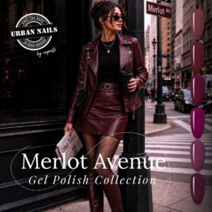 Urban Nails Gel Polish Merlot Avenue - 6 kleuren
